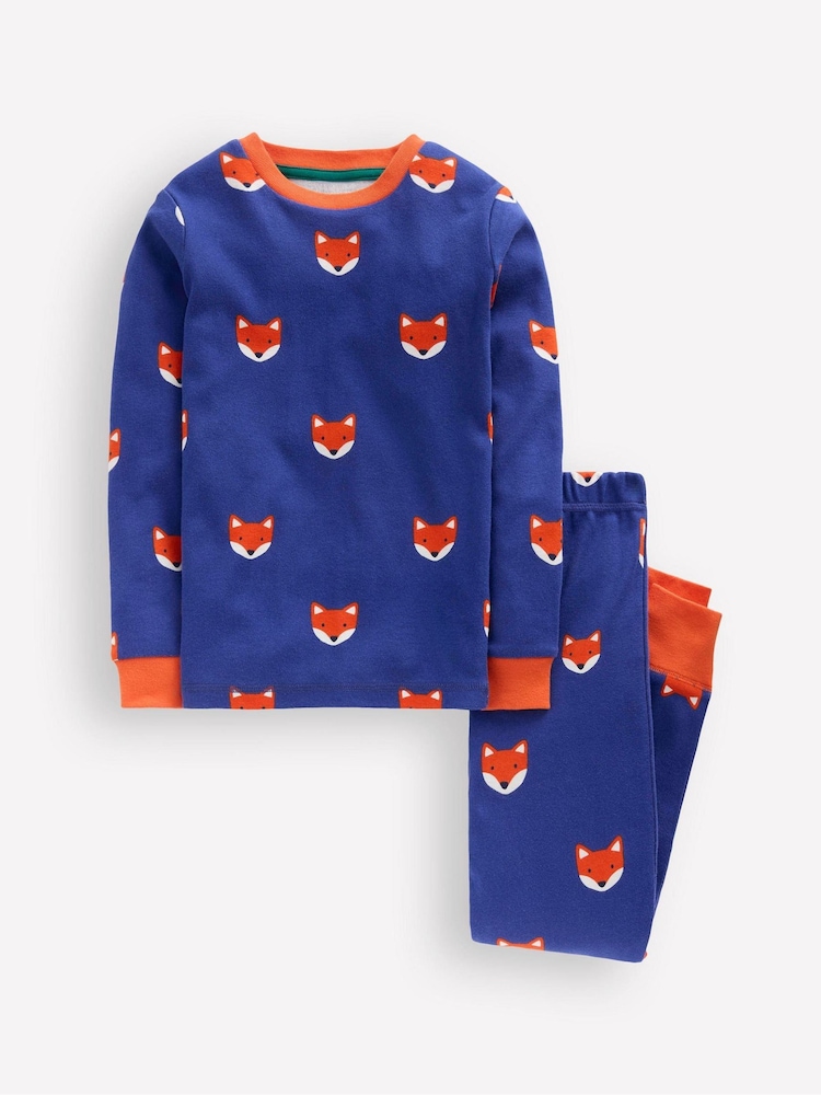 Boden Blue Snug Long John Pyjamas - Image 1 of 3