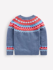 Boden Blue Fair Isle Jumper - Image 2 of 3