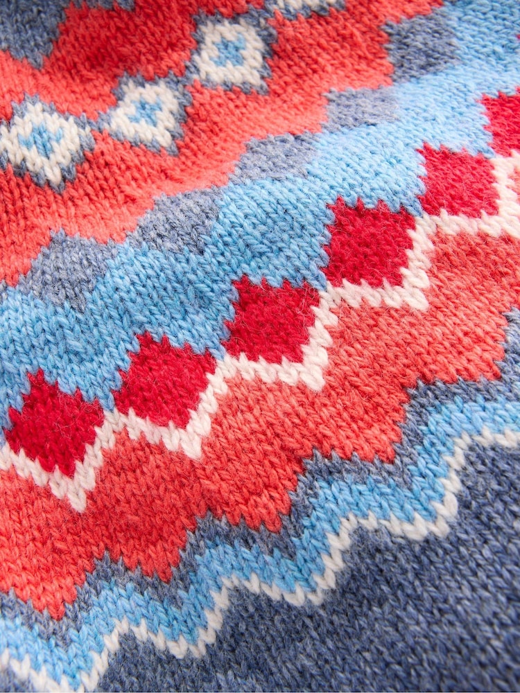 Boden Blue Fair Isle Jumper - Image 3 of 3