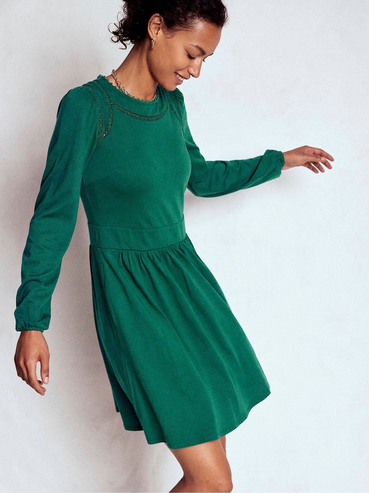 Buy Boden Green Mila Short Jersey Dress from Next USA Buy Boden Green Mila Short Jersey Dress from Next USA
