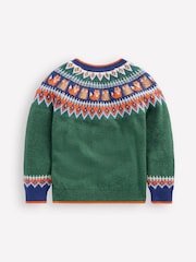 Boden Green Fair Isle Jumper - Image 2 of 3