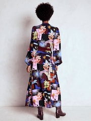 Boden Brown Mae Occasion Maxi Shirt Dress - Image 3 of 6