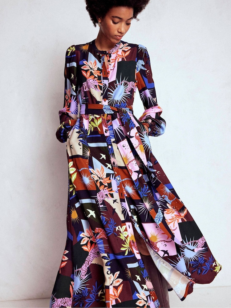 boden viola maxi shirt dress Buy Boden Brown Mae Occasion Maxi Shirt Dress from Next USA