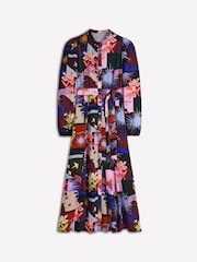 Boden Brown Mae Occasion Maxi Shirt Dress - Image 6 of 6