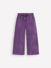 Boden Purple Heart Pocket Velour Joggers - Image 1 of 3