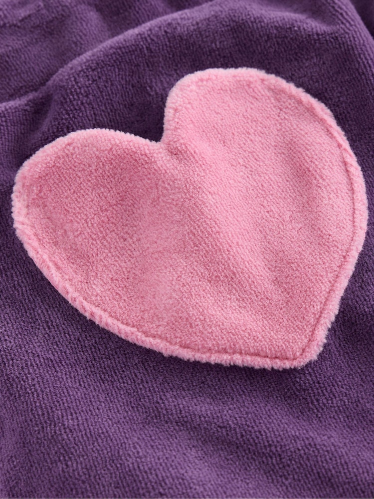 Boden Purple Heart Pocket Velour Joggers - Image 3 of 3
