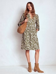 Boden Green Naomi Relaxed Jersey Dress - Image 3 of 5