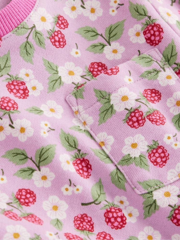 Boden Pink Dark Loopback Sweat Dress - Image 3 of 3