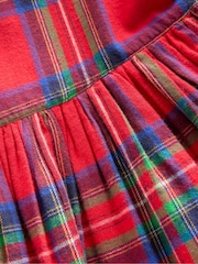 Boden Red Tartan Madeline Long Sleeve Dress - Image 4 of 4