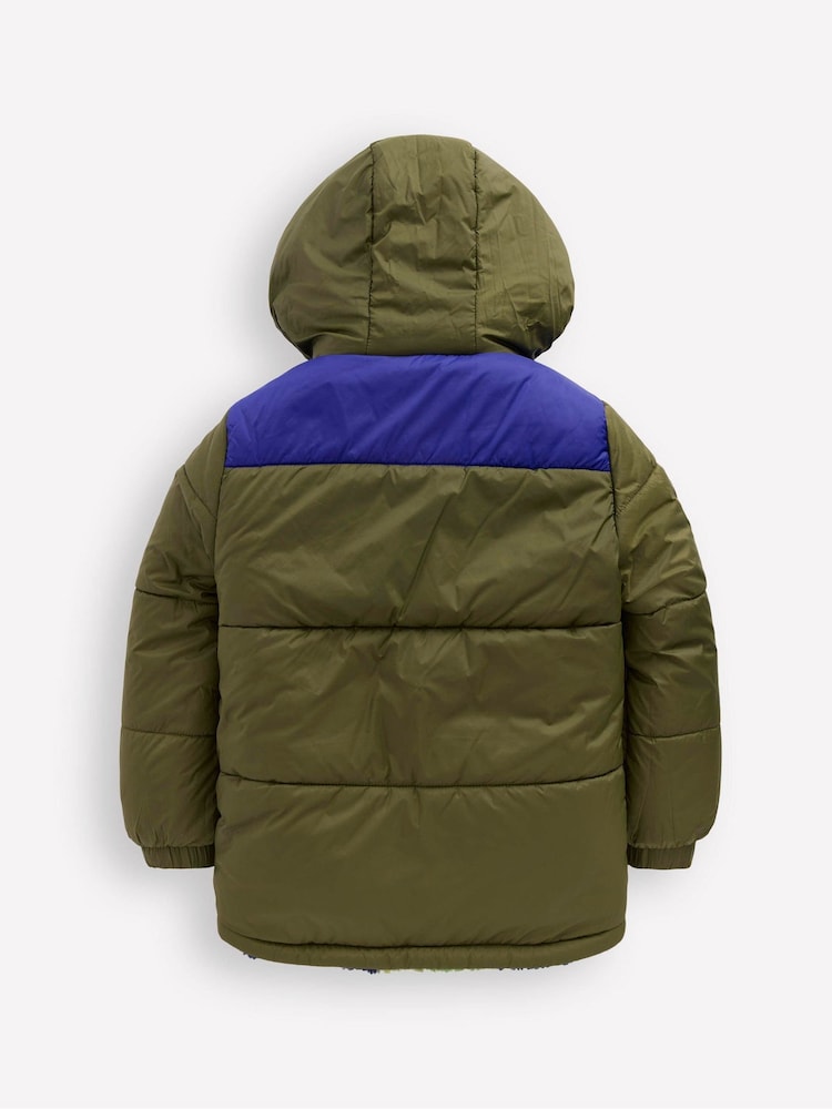 Boden Green Reversible Cosy Borg Jacket - Image 2 of 4 Boden Green Reversible Cosy Borg Jacket - Image 2 of 4