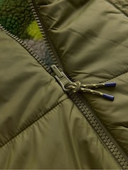 Boden Green Reversible Cosy Borg Jacket - Image 3 of 4