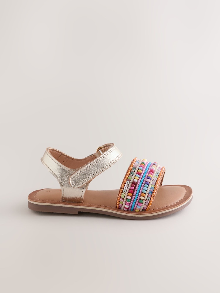 Multi Leather Touch Fastening Sandals - Image 2 of 6