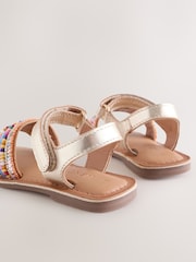 Multi Leather Touch Fastening Sandals - Image 3 of 6