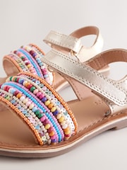 Multi Leather Touch Fastening Sandals - Image 4 of 6