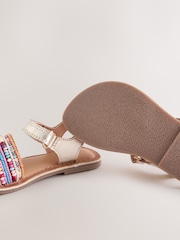 Multi Leather Touch Fastening Sandals - Image 5 of 6