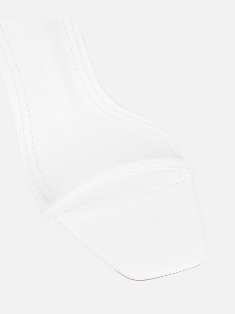 Alb - Simmi London Yesmina Heeled Sandals - Imaginea 4 din 4