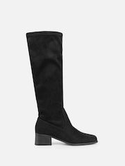 Negro - Simmi London Xander Knee Alto Heeled Stretch Boots - Imagen 3 de 5