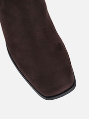 Simmi London Brown Xander Knee High Heeled Stretch Boots - Image 5 of 5