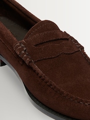 G.H.Bass Brown Weejun Suede Loafers - Image 6 of 6