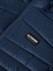 Name It Blue Hooded Puffer Jacket - Image 4 of 4