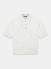 Mint Velvet Grey Short Sleeve Knit Top - Image 6 of 7