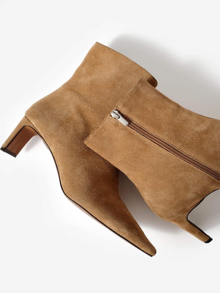Mint Velvet Natural Macy Suede Ankle Boots - Image 5 of 5