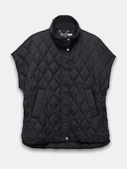 Mint Velvet Black Quilted Oversized Gilet - Image 7 of 8