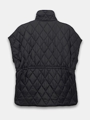 Mint Velvet Black Quilted Oversized Gilet - Image 8 of 8
