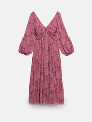 Mint Velvet Red Floral Print Maxi Dress - Image 7 of 8