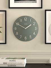 Jones Clocks Asparagus Green Chilli Convex Wall Clock 30cm - Image 1 of 4