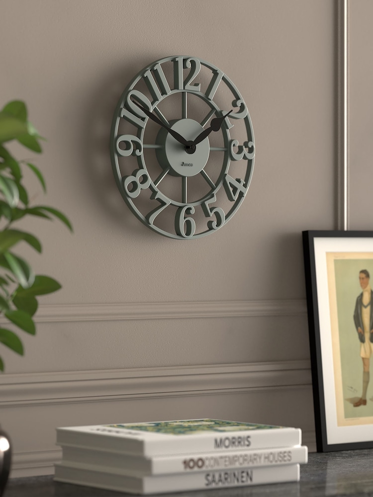 Jones Clocks Asparagus Green Lighthouse Wall Clock 30cm - Image 2 of 4