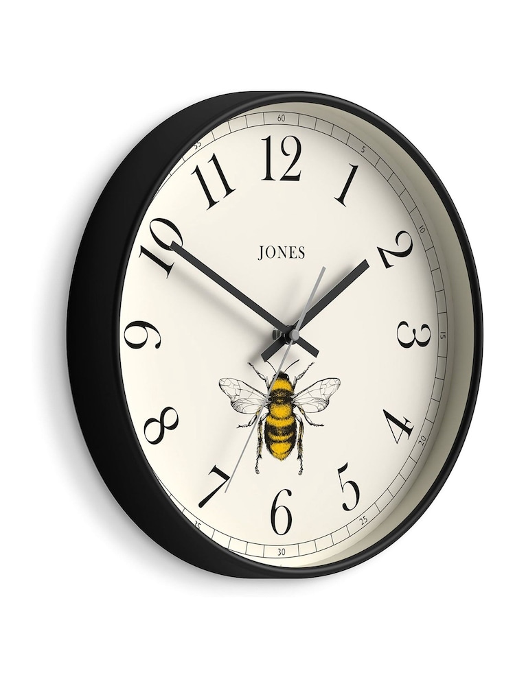 Jones Clocks Black Bee Wall Clock 30cm - Image 4 of 4 Jones Clocks Black Bee Wall Clock 30cm - Image 4 of 4