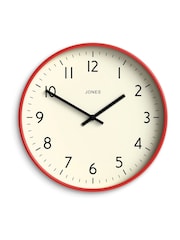 Jones Clocks Red Studio Wall Clock 30cm - Image 3 of 4