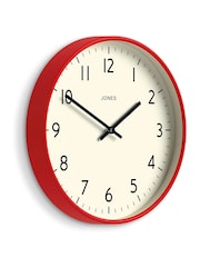 Jones Clocks Red Studio Wall Clock 30cm - Image 4 of 4