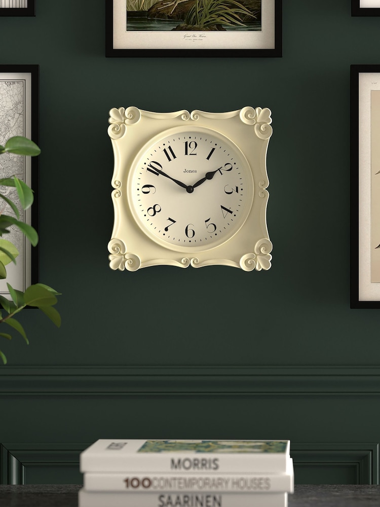 Jones Clocks Cream Rialto Wall Clock 25cm - Image 1 of 4