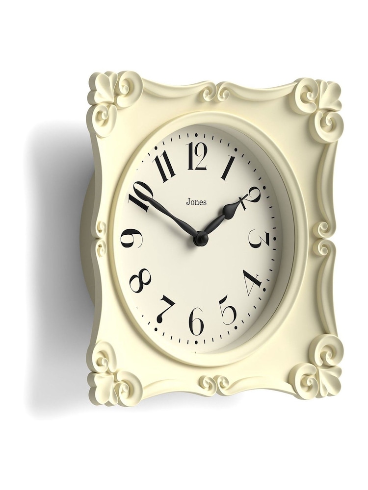 Jones Clocks Cream Rialto Wall Clock 25cm - Image 4 of 4 Jones Clocks Cream Rialto Wall Clock 25cm - Image 4 of 4