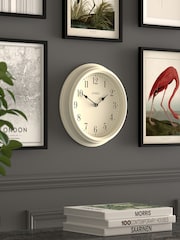 Jones Clocks Linen White Venetian Wall Clock 30cm - Image 2 of 4