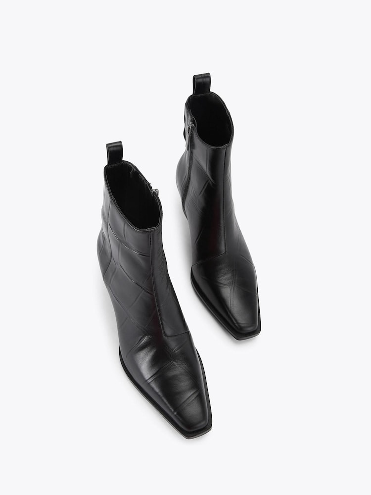 Kurt Geiger London Black Mini Eagle Ankle Boots - Image 2 of 4