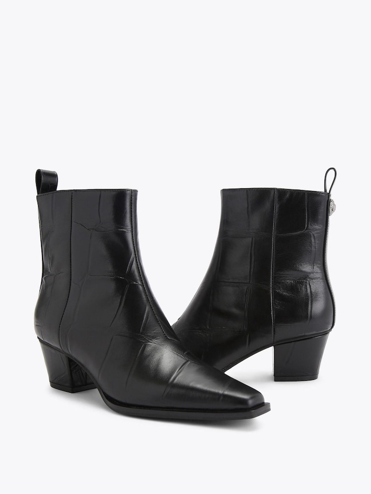 Kurt Geiger London Black Mini Eagle Ankle Boots - Image 4 of 4
