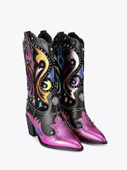 Kurt Geiger London Kensington Cowboy Black Boots - Image 2 of 4