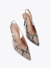 Carvela Cream Slingback Shoes - Image 3 of 5