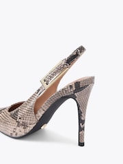 Carvela Cream Slingback Shoes - Image 4 of 5
