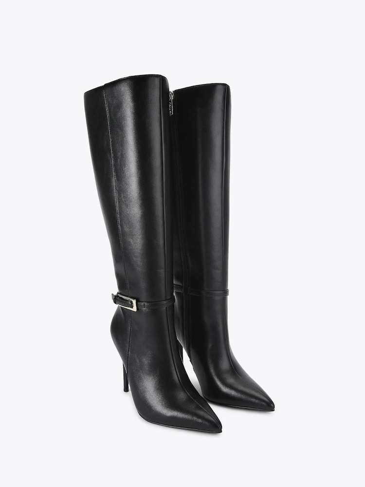 Carvela Black Blanca Knee Boots - Image 2 of 4 Carvela Black Blanca Knee Boots - Image 2 of 4
