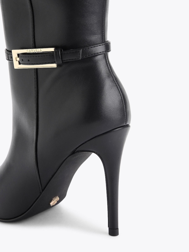 Carvela Black Blanca Knee Boots - Image 4 of 4 Carvela Black Blanca Knee Boots - Image 4 of 4