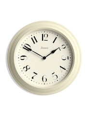Jones Clocks Cream Fenchurch Wall Clock 40cm - Image 3 of 4