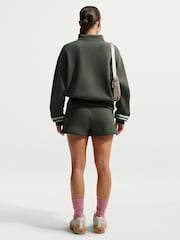 Nike Khaki Green Fleece Shorts - Image 2 of 5