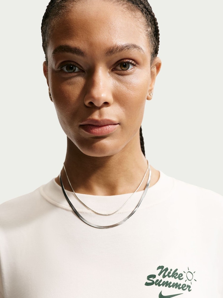 Nike Pale Ivory Beach Boxy T-Shirt - Image 5 of 5