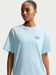Nike Glacier Blue Beach Boxy T-Shirt - Image 3 of 5