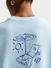 Nike Glacier Blue Beach Boxy T-Shirt - Image 4 of 5