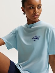 Nike Glacier Blue Beach Boxy T-Shirt - Image 5 of 5